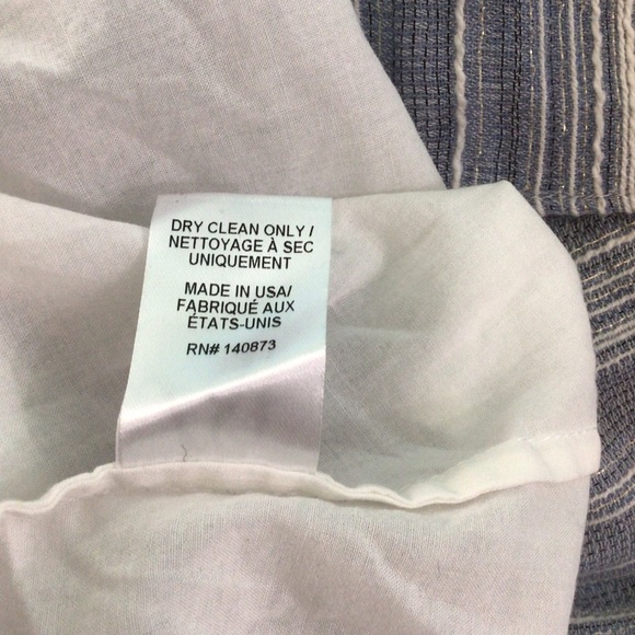 LoveShackFancy Pamela Dress Asymmetrical One Shoulder Blue Medium - Picture 12 of 13